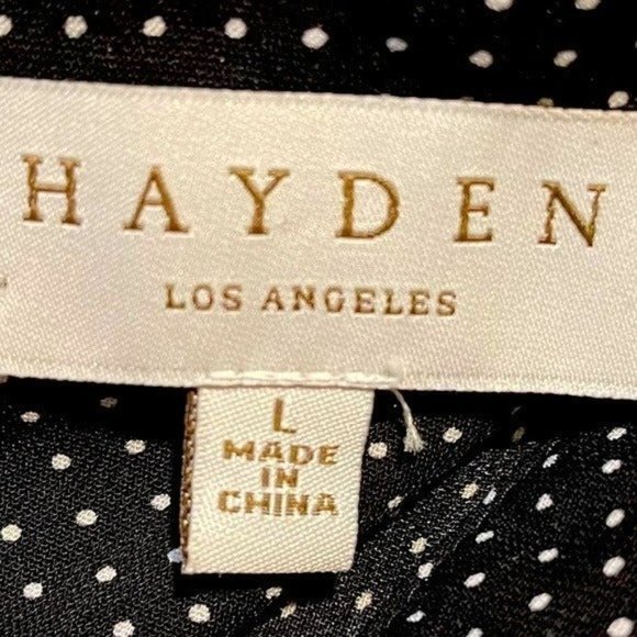 Hayden Midi Summer Dress Floral Spring Asian Retro Pinup Vibe Polkadot Cutout L - Picture 6 of 7